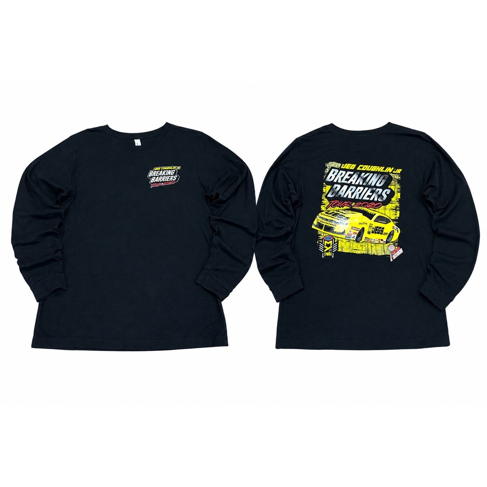 Jeg Coughlin Jr Breaking Barriers Tour 2020 Men M Black Long Sleeve Graphic Tee